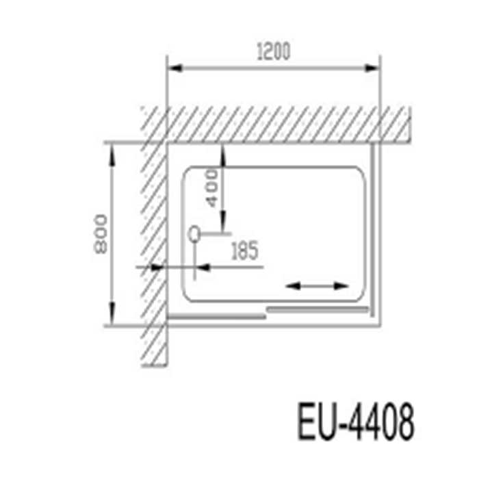 Phòng tắm đứng vách kính Euroking EU 4408