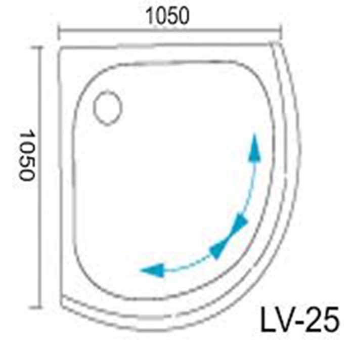 Phòng tắm đứng vách kính Euroking Nofer LV-25