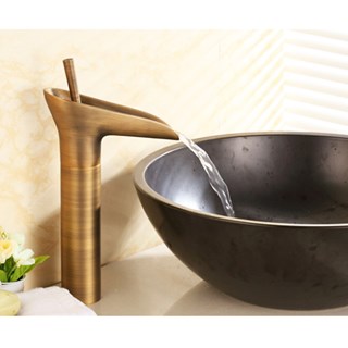 Vòi Lavabo nóng lạnh giả cổ đồng thau Kanly GC-A07