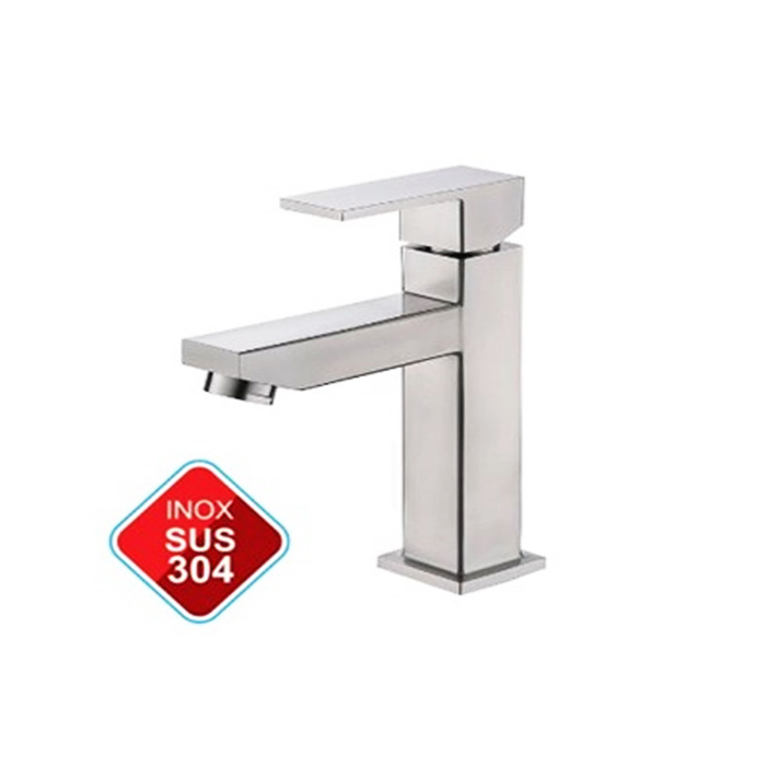 Vòi Lavabo nóng lạnh inox 304 Sandra 215s