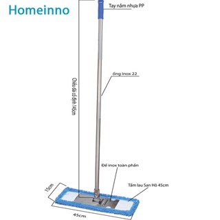Bộ cây lau chữ T, Cây lau sàn công nghiệp - Tải san hô 45cm