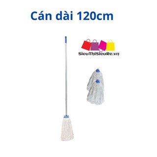 Cán cây lau sàn ướt đầu tròn 