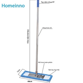 Bộ cây lau chữ T, Cây lau sàn công nghiệp - Tải san hô 60cm