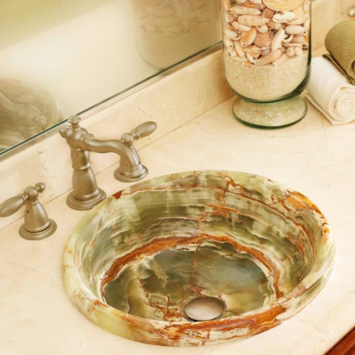 Lavabo đá tự nhiên Kanly ONY11