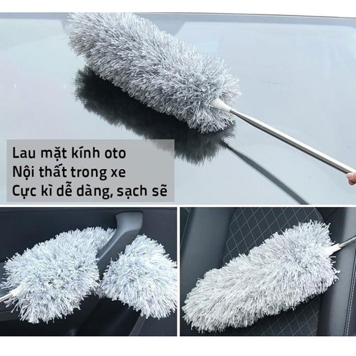 Chổi quét trần nhà 2m8, cây cọ quét bụi kéo dài 2m8, vệ sinh đồ trên cao, quét mạng nhện, chổi dài lau chùi quạt trần