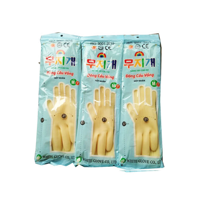 Lốc 10 găng tay cao su Đông Cầu Vồng