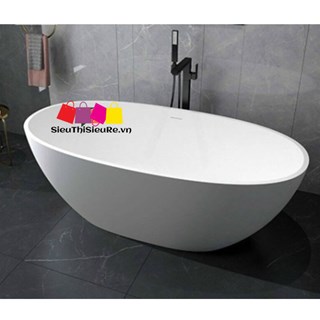 Bồn tắm nằm oval trắng