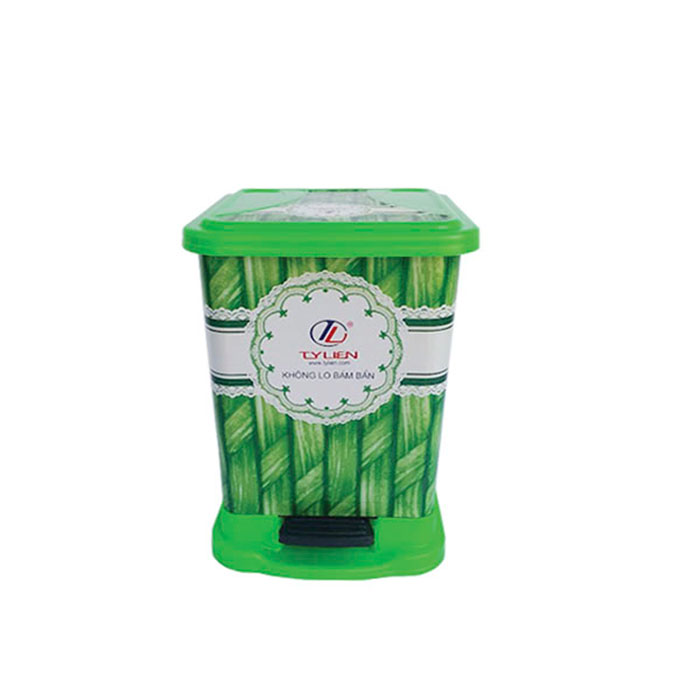 Thùng Rác Nắp Đạp Vuông Nhỏ - Tý Liên
