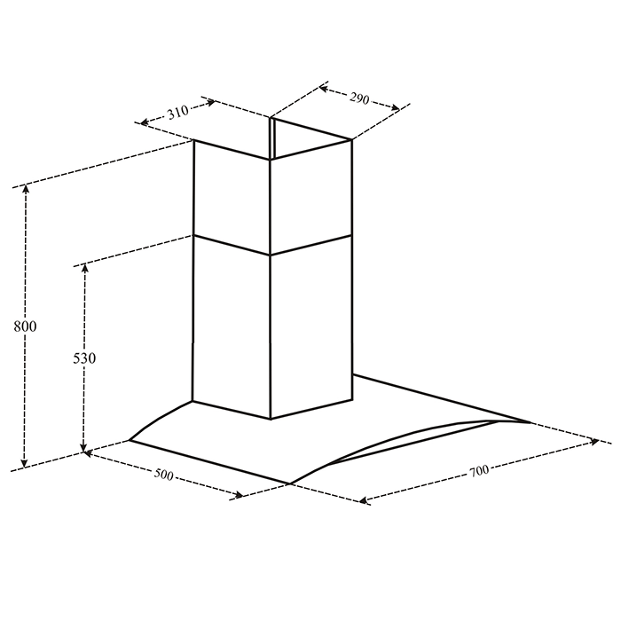 Máy hút khói khử mùi Binova BI-58-GT-07