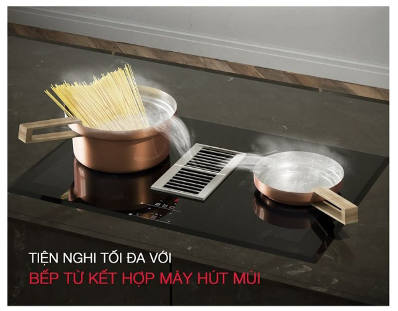 Bếp từ kết hợp hút mùi 4 vùng nấu HAFELE HC-IHH77D