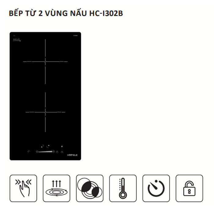 Bếp từ 2 vùng nấu Hafele HC-I302B 536.61.770