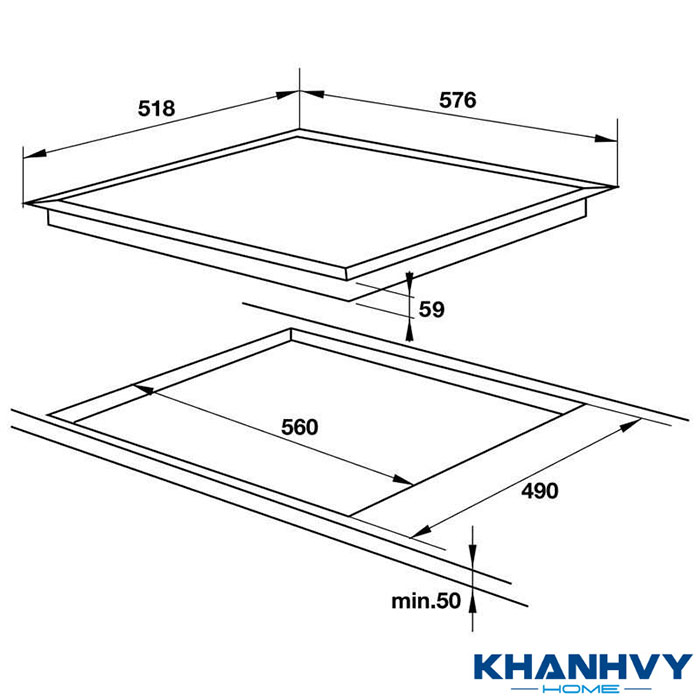 Bếp từ 4 vùng nấu Hafele HC-I604D 535.02.040