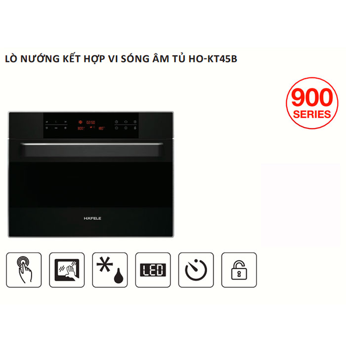 Lò nướng kết hợp vi sóng âm tủ Hafele HO-KT45B 535.02.731, 44 lít 