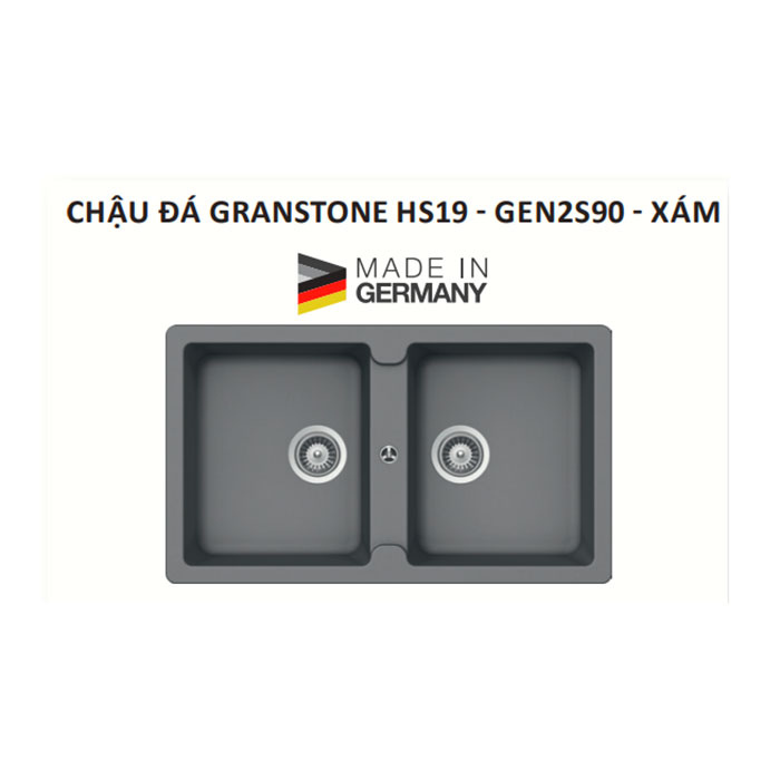 Chậu đá GRANSTONE HS19 - GEN2S90 - XÁM