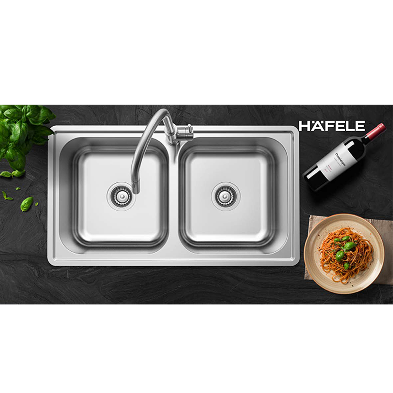 Chậu inox HS20-SSN2R90M