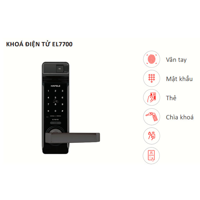 Khóa điện tử EL7700 912.05.583 (Thân khóa nhỏ)