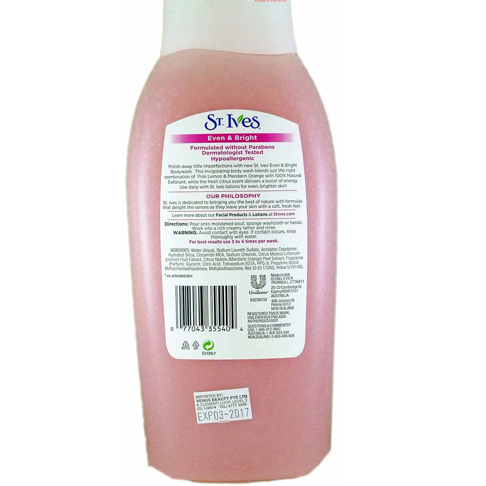 Sữa Tắm ST.Ives Chanh Hồng Và Cam - 400ml