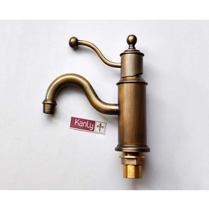Vòi Lavabo nóng lạnh giả cổ đồng thau Kanly GC-V08